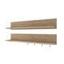 Hanah Home AE106 - 4684 Estantería de Pared Nogal